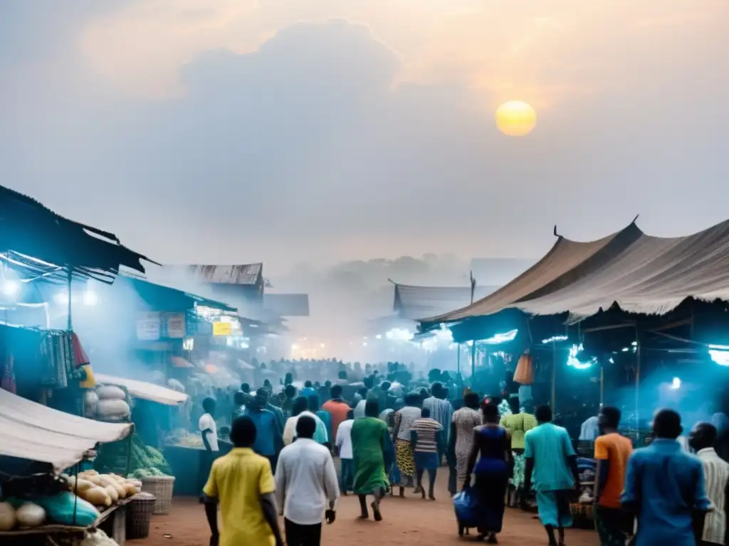 En el bullicioso mercado de Kumasi, un fantasma observa misteriosamente la actividad del mercado