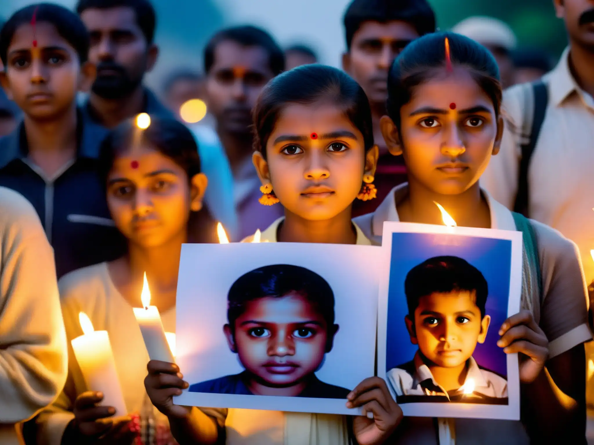Marcha por justicia en Nithari: luto y determinación Comunidad de Nithari exige justicia por niños desaparecidos