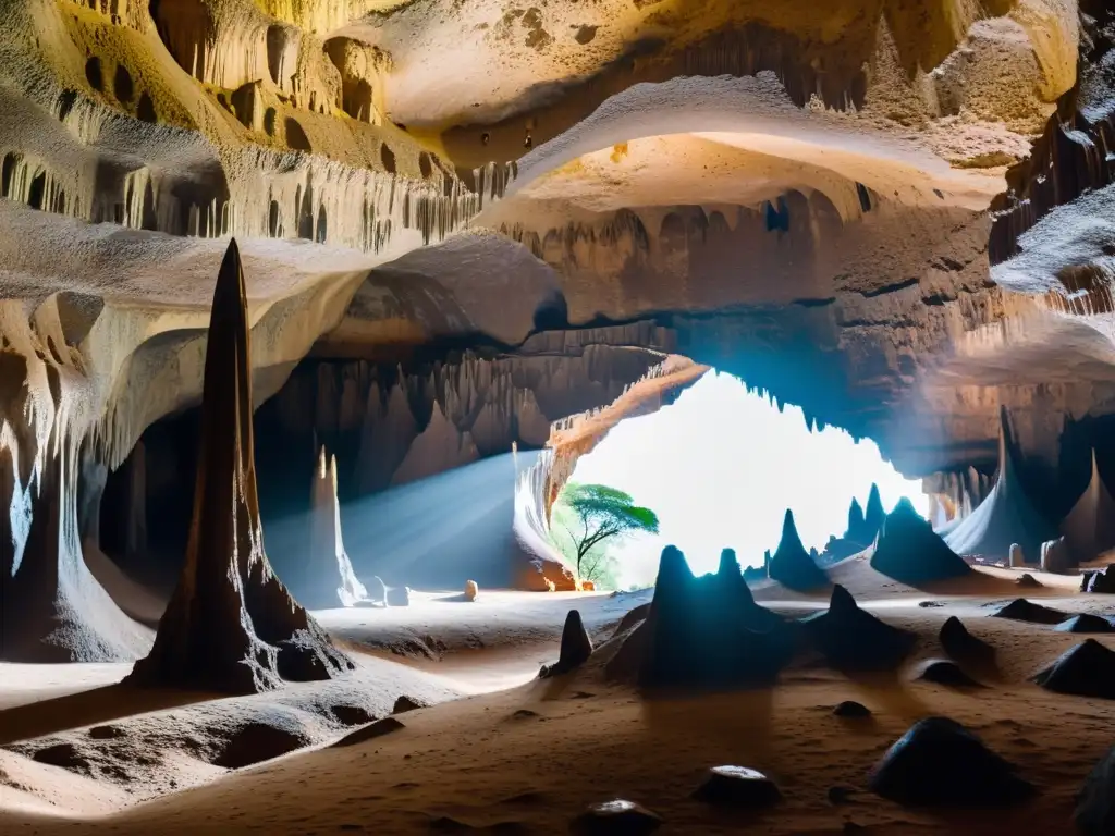 Maravillas subterráneas: Cavernas misteriosas de Tanzania Explora las cuevas encantadas de Tanzania, misterios subterráneos y belleza ancestral en la luz natural