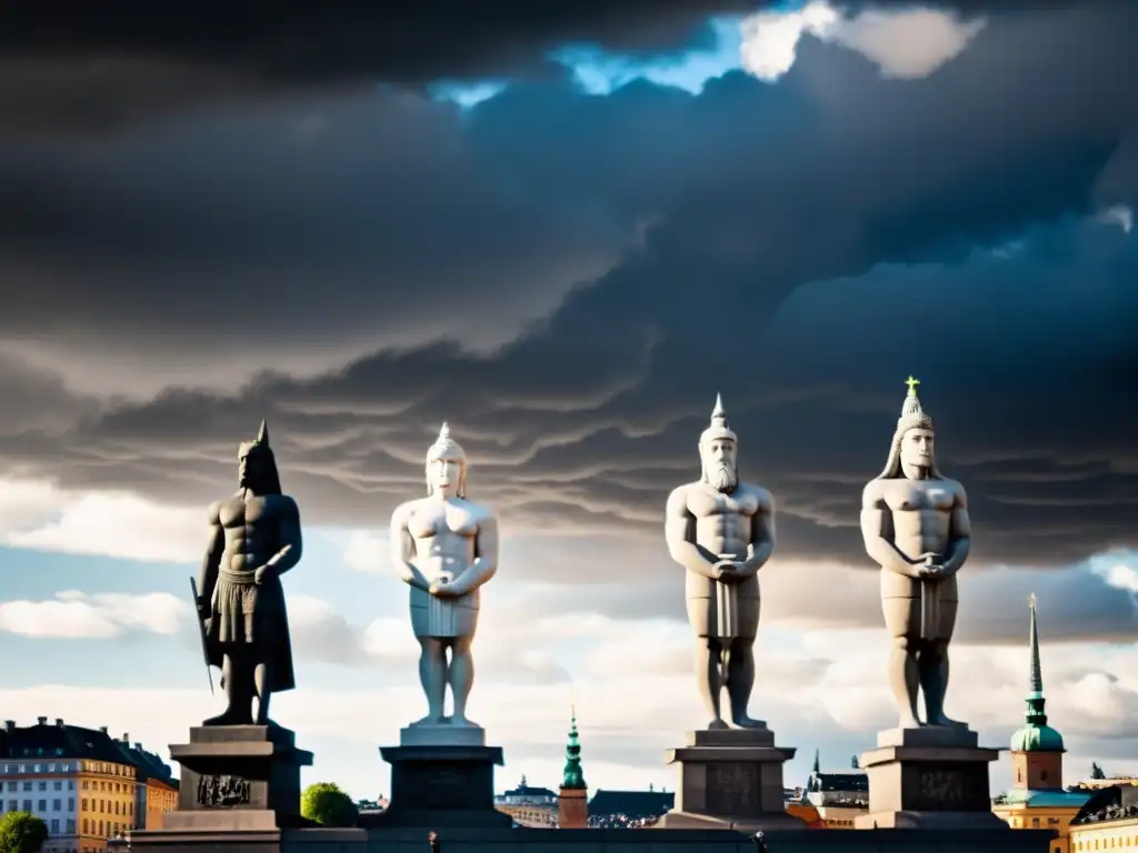 Los Tres Hermanos Gigantes Estocolmo: Majestuosas estatuas de gigantes en el corazón de la ciudad, envueltas en misterio y poder ancestral