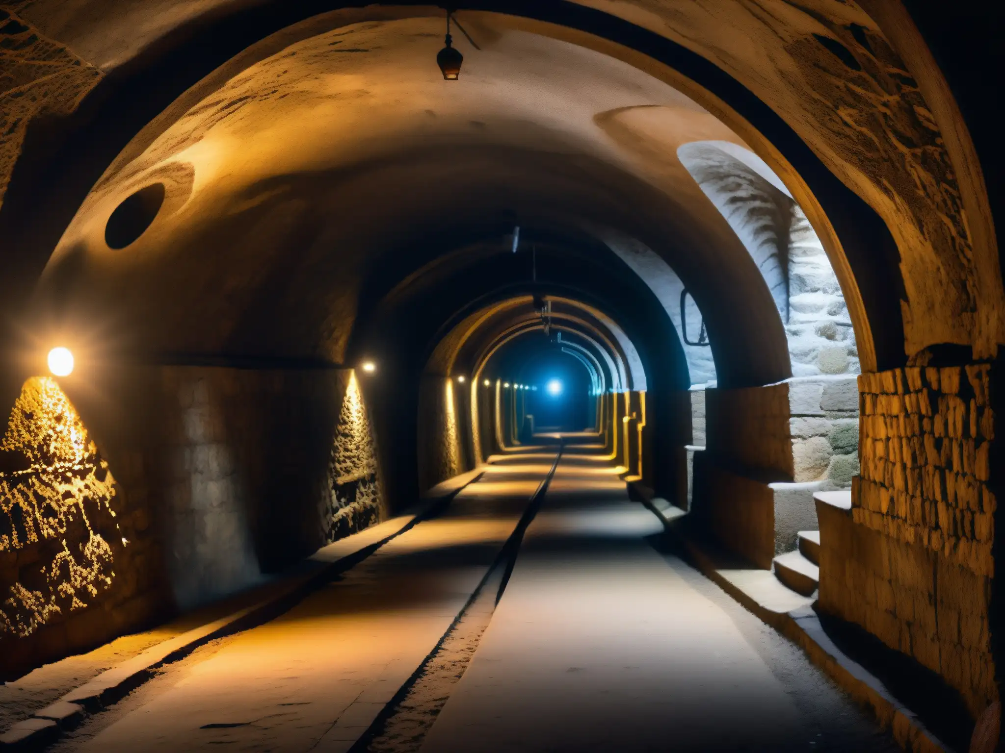 Laberinto subterráneo de Shimla: misterios y símbolos antiguos Explora el misterio de los túneles subterráneos de Shimla, con pasadizos iluminados y símbolos antiguos