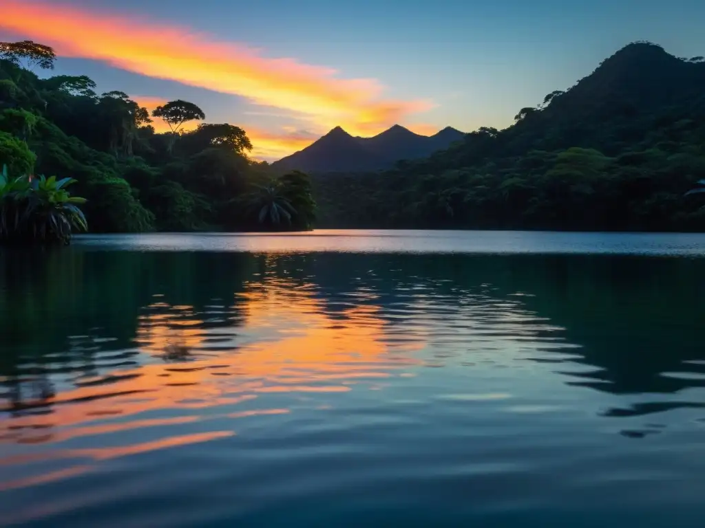 La Laguna de Términos al atardecer: misterio y serenidad Una misteriosa criatura acecha en la Laguna de Términos al atardecer, generando un aura de verdad mito criatura Laguna análisis