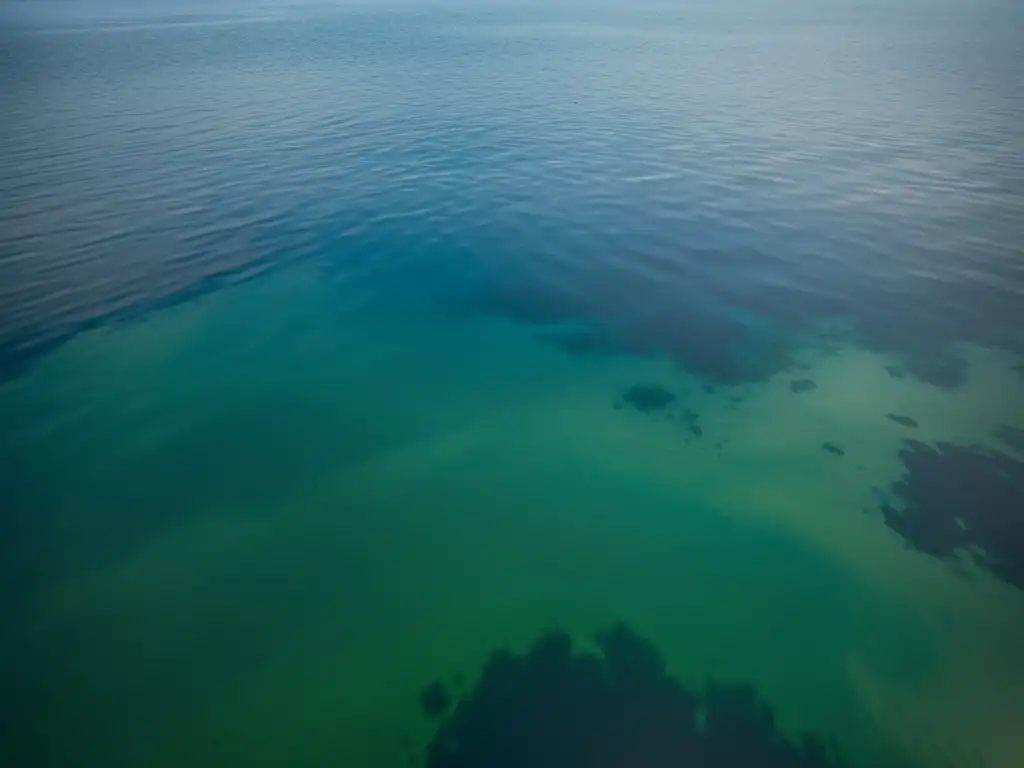 Un misterioso paisaje acuático del legendario lago Victoria, con criaturas legendarias ocultas en las profundidades