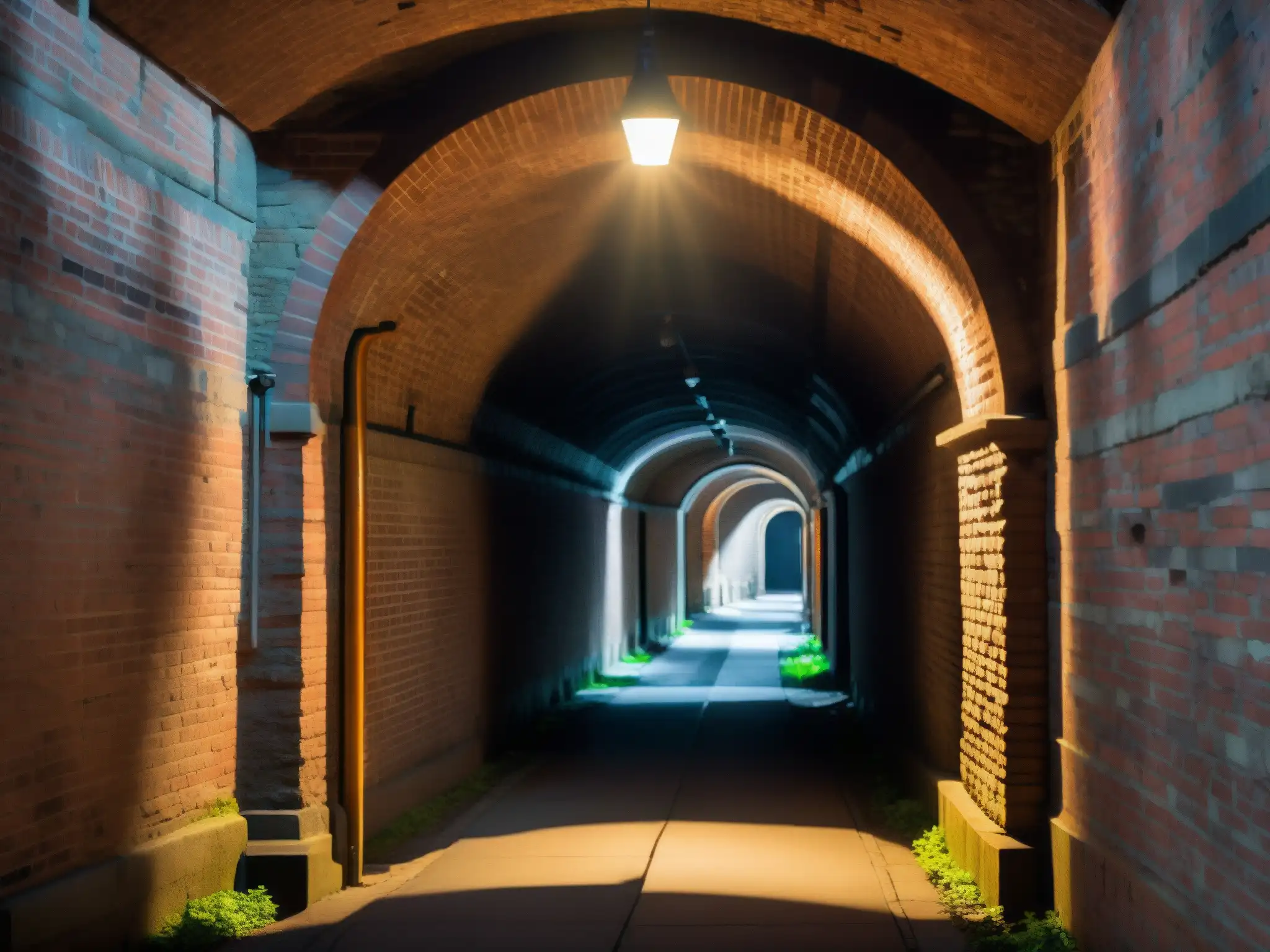 Exploración misteriosa: túneles subterráneos de la Universidad de Dalhousie Explora los misteriosos túneles perdidos de la Universidad Dalhousie, con sombras dramáticas y una atmósfera intrigante